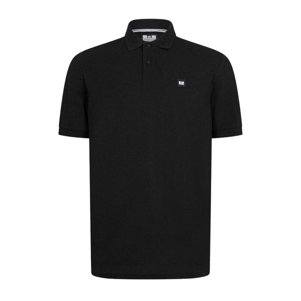 Weekend Offender Mens Barnum Short-Sleeved Polo Shirt / Black